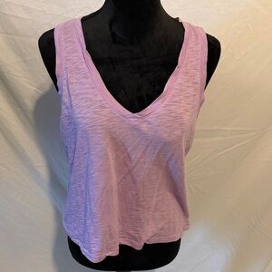 Express Lavender Sleeveless V-Neck Top